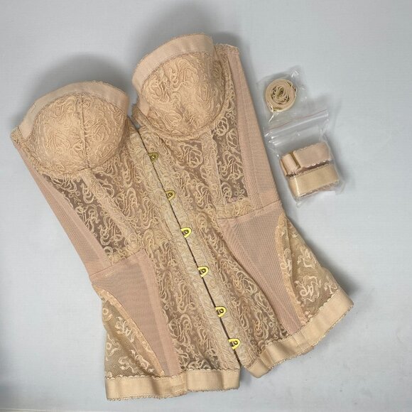 Agent Provocateur Mercy Flesh Nude Corset AP3 Medium New - Picture 11 of 16